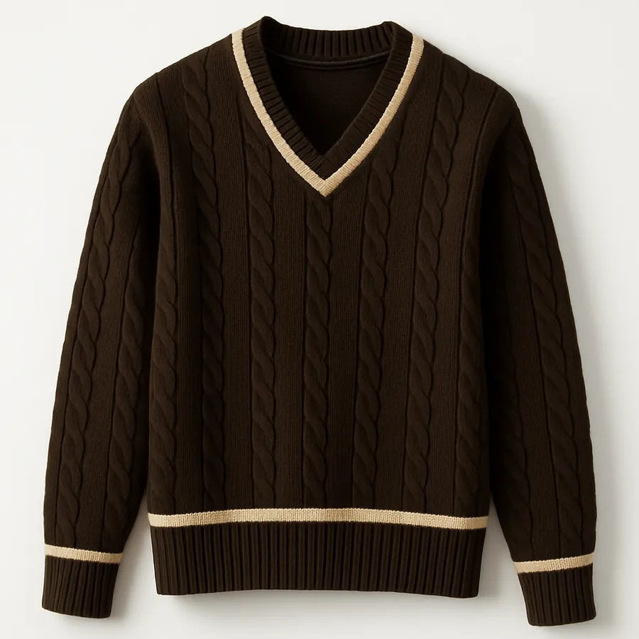 Cable-knit sweater generated with AWA