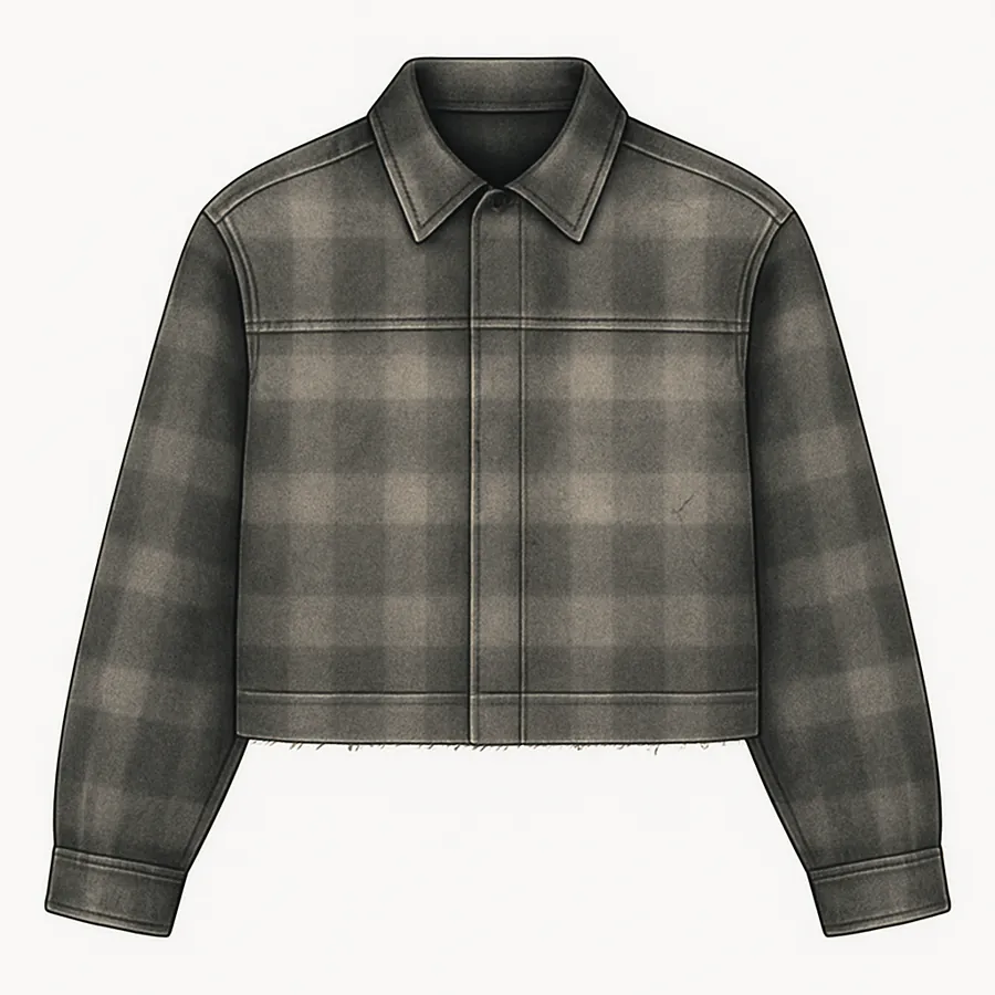 Plaid overshirt generated with AWA